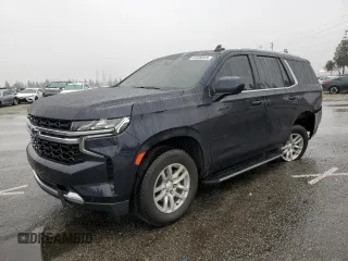 2023 Chevrolet Tahoe LS with VIN 1GNSCMED0PR286044, listed as a Copart auction lot 44389345 with 8,770 mi miles and Salvage title. Bid and sale history available at DreamBid. Image 1.