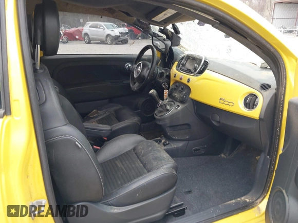 2016 FIAT 500 Turbo with VIN 3C3CFFHH2GT165364, listed as a IAAI auction lot 41610604 with 1 mi miles. Bid and sale history available at carsss.com. Image 5.