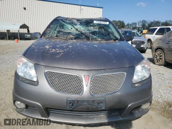 2005 Pontiac Vibe with VIN 5Y2SL63855Z413376, listed as a Copart auction lot 74682264 with 152,763 mi miles and Salvage Title. Bid and sale history available at carsss.com. Image 5.