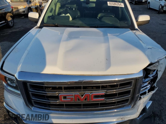 2014 GMC Sierra 1500 SLE with VIN 1GTR1UEC7EZ211889, listed as a Copart auction lot 85586264 with 198,634 mi miles and Salvage Title. Bid and sale history available at carsss.com. Image 11.
