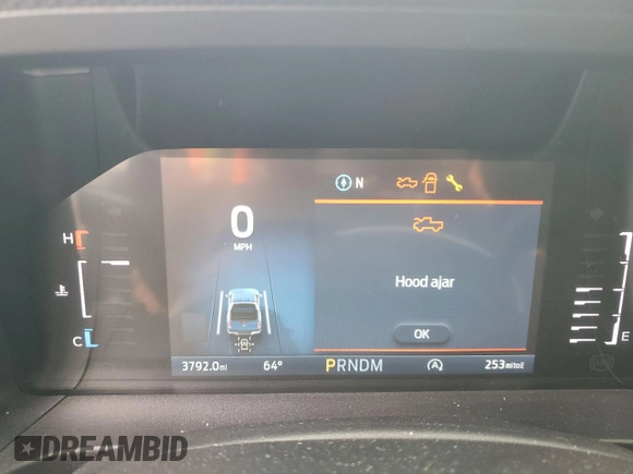 2024 Ford Ranger XLT with VIN 1FTER4HP9RLE70429, listed as a Copart auction lot 54852845 with 3,792 mi miles and Salvage title. Bid and sale history available at DreamBid. Image 9.