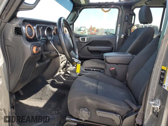 2022 Jeep Gladiator Texas Trail with VIN 1C6HJTAG9NL146049, listed as a Copart auction lot 55475145 with 51,590 mi miles and Salvage Title. Bid and sale history available at carsss.com. Image 7.