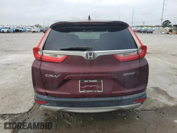 2017 Honda CR-V EX with VIN 7FARW1H58HE029274, listed as a Copart auction lot 50643985 with 143,909 mi miles and Salvage Title. Bid and sale history available at carsss.com. Image 6.