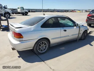 1996 Honda Civic EX with VIN 1HGEJ8147TL049218, listed as a Copart auction lot 73760924 with 0 mi miles and Salvage Title. Bid and sale history available at carsss.com. Image 3.