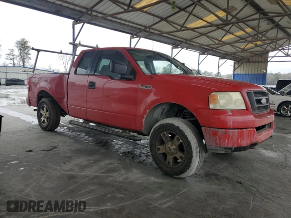 2005 Ford F-150 STX with VIN 1FTRX14W75FB71761, listed as a Copart auction lot 89287275 with 316,958 mi miles and Salvage Title. Bid and sale history available at carsss.com. Image 4.