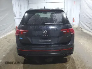 2022 Volkswagen Tiguan SE R-Line Black with VIN 3VV8B7AX3NM105154, listed as a Copart auction lot 58856995 with 76,723 mi miles and Clean title. Bid and sale history available at DreamBid. Image 6.