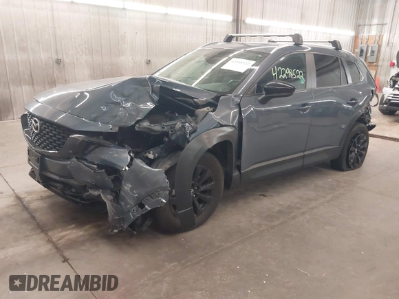 2023 Mazda CX-50 S Preferred Plus with VIN 7MMVABCM7PN154716, listed as a IAAI auction lot 42298522 with 19,073 mi miles and . Bid and sale history available at DreamBid. Image 2.