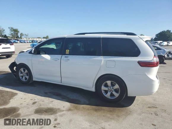 2020 Toyota Sienna LE Auto Access Seat with VIN 5TDKZ3DC4LS087696, listed as a Copart auction lot 51866585 with 195,020 mi miles and Non Repairable. Bid and sale history available at carsss.com. Image 2.