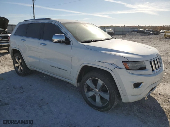 2014 Jeep Grand Cherokee Overland with VIN 1C4RJFCT5EC209981, listed as a Copart auction lot 77758524 with 156,270 mi miles and Salvage Title. Bid and sale history available at carsss.com. Image 4.