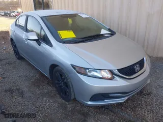 2013 Honda Civic Sdn LX with VIN 2HGFB2F54DH513399, listed as a IAAI auction lot 41348199 with 116,977 mi miles. Bid and sale history available at carsss.com. Image 1.
