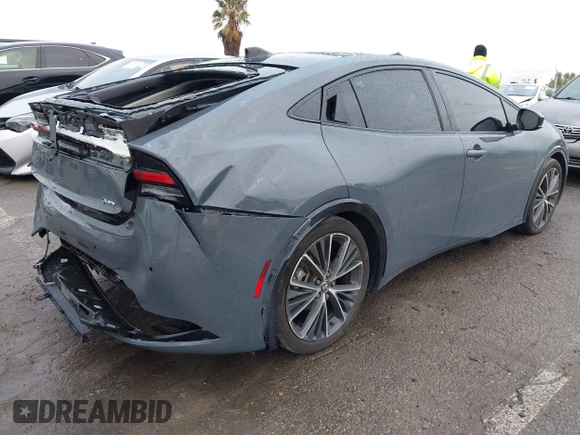 2024 Toyota Prius LE with VIN JTDADABUXR3009783, listed as a IAAI auction lot 41789305 with 46,091 mi miles and . Bid and sale history available at DreamBid. Image 4.