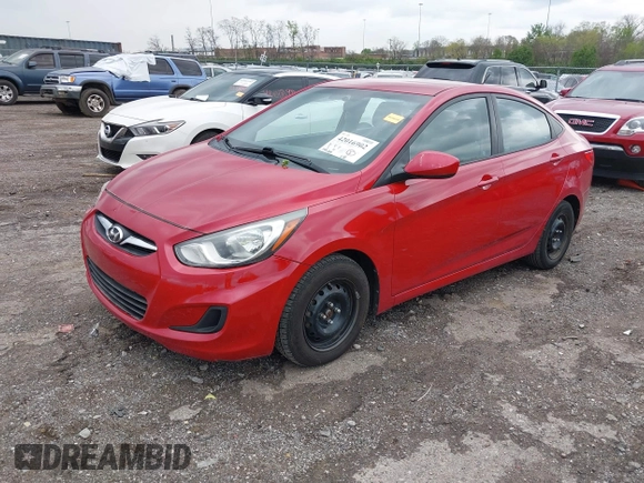 2013 Hyundai Accent GLS with VIN KMHCT4AE7DU420984, listed as a IAAI auction lot 42016902 with 145,166 mi miles and . Bid and sale history available at carsss.com. Image 2.