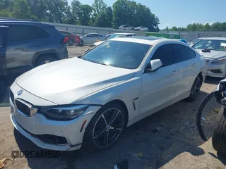 2019 BMW 4 Series 430i z VIN WBA4J1C5XKBM17853, wystawiony jako IAAI lot #39758988 z przebiegiem 38 520 mil mil oraz . Historia ofert i sprzedaży dostępna na DreamBid. Obrazek 2.