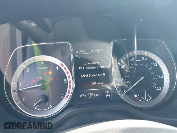 2018 Nissan Titan XD SV with VIN 1N6BA1F40JN523851, listed as a IAAI auction lot 41800730 with 104,527 mi miles. Bid and sale history available at carsss.com. Image 7.