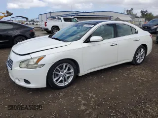 2011 Nissan Maxima 3.5 SV with VIN 1N4AA5AP7BC808055, listed as a Copart auction lot 51480025 with 206,080 mi miles and Salvage Title. Bid and sale history available at carsss.com. Image 1.
