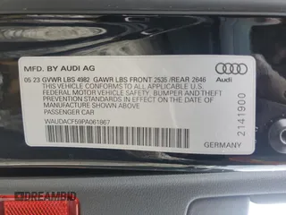 2023 Audi A5 Sportback S line Premium z VIN WAUDACF59PA061867, wystawiony jako Copart lot #56488854 z przebiegiem 22 437 mil mil oraz Szkoda całkowita • Salvage title. Historia ofert i sprzedaży dostępna na DreamBid. Obrazek 12.