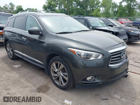 2014 Infiniti QX60 z VIN 5N1AL0MM4EC505517, wystawiony jako IAAI lot #42688884 z przebiegiem 140 878 mil mil oraz . Historia ofert i sprzedaży dostępna na DreamBid. Obrazek 1.