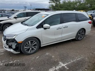 2022 Honda Odyssey Touring z VIN 5FNRL6H89NB039089, wystawiony jako Copart lot #81227004 z przebiegiem 50 881 mil mil oraz Szkoda całkowita • Salvage title. Historia ofert i sprzedaży dostępna na DreamBid. Obrazek 1.