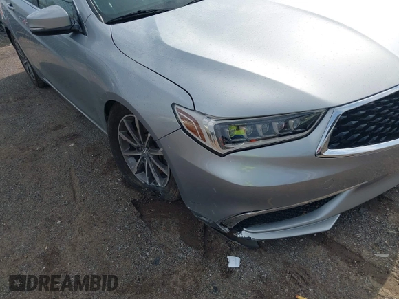 2019 Acura TLX with VIN 19UUB1F38KA010003, listed as a IAAI auction lot 41905610 with 28,644 mi miles. Bid and sale history available at carsss.com. Image 6.