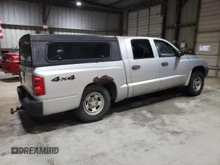 2006 Dodge Dakota ST with VIN 1D7HW28N46S634573, listed as a Copart auction lot 43834355 with 158,343 mi miles and Salvage Title. Bid and sale history available at DreamBid. Image 3.