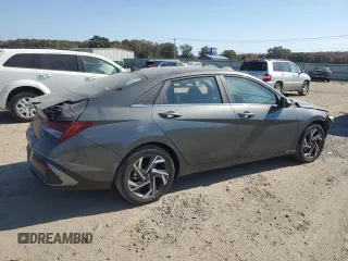 2024 Hyundai Elantra SEL with VIN KMHLS4DG0RU717599, listed as a Copart auction lot 76830314 with 7,205 mi miles and Salvage title. Bid and sale history available at DreamBid. Image 3.