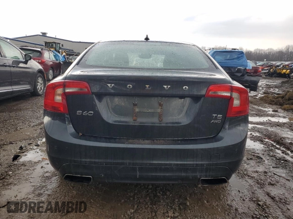 2016 Volvo S60 T5 Premier with VIN YV1612TK5G2402797, listed as a Copart auction lot 50015245 with 62,844 mi miles and Salvage Title. Bid and sale history available at carsss.com. Image 6.