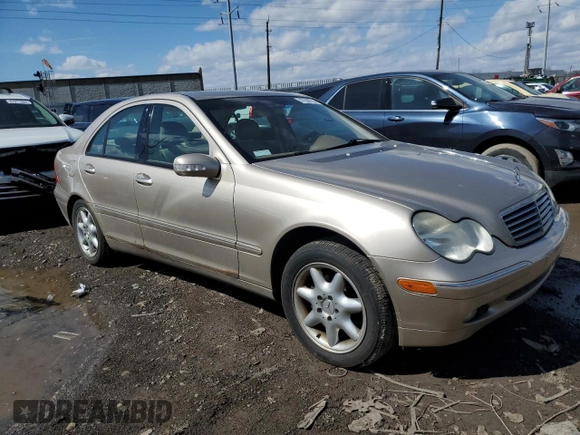 2003 Mercedes-Benz C 240 with VIN WDBRF61JX3E013411, listed as a Copart auction lot 47360734 with 213,190 mi miles and Clean Title. Bid and sale history available at carsss.com. Image 4.