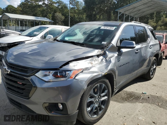 2021 Chevrolet Traverse RS with VIN 1GNERJKW8MJ184873, listed as a Copart auction lot 78781304 with 41,664 mi miles and Salvage Title. Bid and sale history available at carsss.com. Image 1.