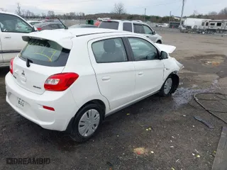 2019 Mitsubishi Mirage ES with VIN ML32A3HJ1KH008071, listed as a IAAI auction lot 41669714 with 52,065 mi miles. Bid and sale history available at carsss.com. Image 4.