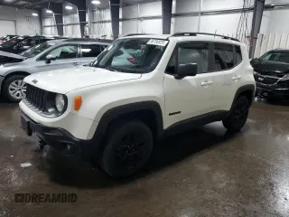 2018 Jeep Renegade Upland z VIN ZACCJBAB5JPH87285, wystawiony jako Copart lot #56756925 z przebiegiem 89 997 mil mil oraz Szkoda całkowita • Salvage title. Historia ofert i sprzedaży dostępna na DreamBid. Obrazek 1.