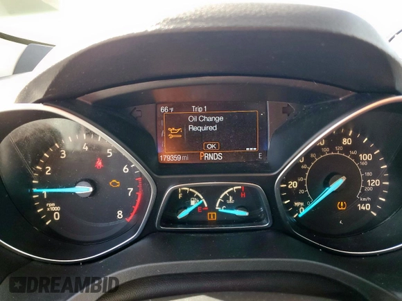 2017 Ford Escape S with VIN 1FMCU0F70HUA09240, listed as a Copart auction lot 49888725 with 179,359 mi miles and Clean title. Bid and sale history available at DreamBid. Image 9.
