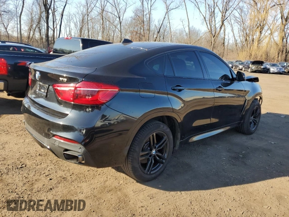 2018 BMW X6 xDrive50i with VIN 5UXKU6C52J0W38970, listed as a Copart auction lot 47597375 with 76,538 mi miles and Salvage Title. Bid and sale history available at carsss.com. Image 3.