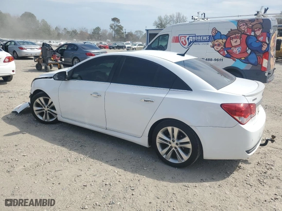 2012 Chevrolet Cruze LTZ with VIN 1G1PH5SC5C7377973, listed as a Copart auction lot 51162035 with 124,376 mi miles and Salvage Title. Bid and sale history available at carsss.com. Image 2.