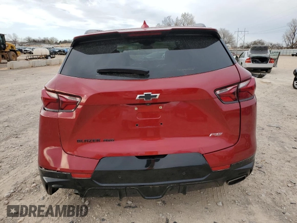 2021 Chevrolet Blazer RS with VIN 3GNKBKRS6MS539943, listed as a Copart auction lot 48931455 with 92,235 mi miles and Salvage title. Bid and sale history available at DreamBid. Image 6.