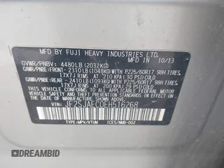 2014 Subaru Forester 2.5i Premium with VIN JF2SJAEC0EH516268, listed as a IAAI auction lot 42102665 with 162,561 mi miles. Bid and sale history available at carsss.com. Image 9.