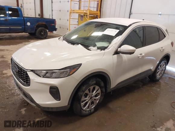 2023 Ford Escape Active with VIN 1FMCU9GN6PUA88591, listed as a IAAI auction lot 41535770 with 27,474 mi miles and . Bid and sale history available at carsss.com. Image 2.