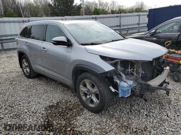 2016 Toyota Highlander Limited with VIN 5TDDKRFH2GS236685, listed as a Copart auction lot 50680295 with 174,537 mi miles and Salvage title. Bid and sale history available at DreamBid. Image 4.