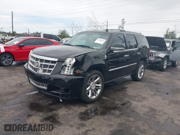 2013 Cadillac Escalade Platinum Edition with VIN 1GYS4DEF8DR105284, listed as a IAAI auction lot 41662224 with 118,359 mi miles. Bid and sale history available at carsss.com. Image 17.
