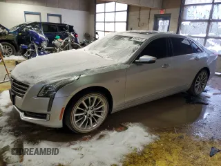 2018 Cadillac CT6 Luxury AWD with VIN 1G6KD5RS5JU100607, listed as a Copart auction lot 88668025 with 0 mi miles and Salvage Title. Bid and sale history available at carsss.com. Image 1.
