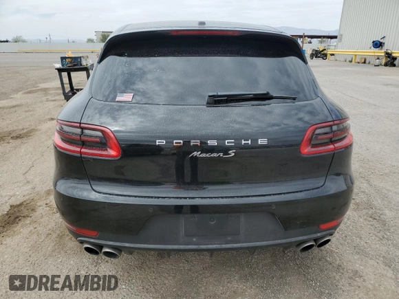 2016 Porsche Macan S with VIN WP1AB2A53GLB57856, listed as a Copart auction lot 56534895 with 71,409 mi miles and Salvage title. Bid and sale history available at DreamBid. Image 6.