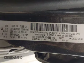2020 Ram 1500 Limited with VIN 1C6SRFHT8LN254585, listed as a IAAI auction lot 41189940 with 58,631 mi miles. Bid and sale history available at carsss.com. Image 9.
