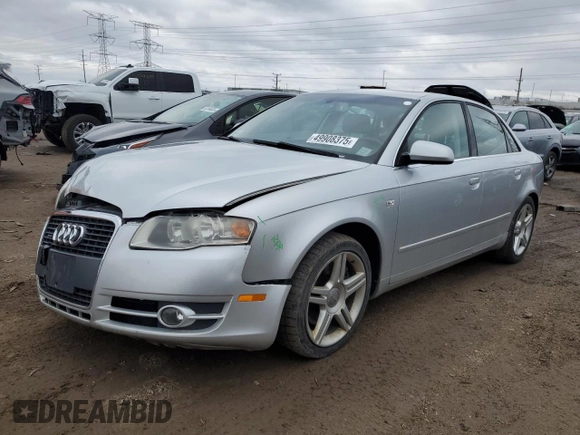 2006 Audi A4 2.0T with VIN WAUDF78E26A136574, listed as a Copart auction lot 49908375 with 179,811 mi miles and Salvage Title. Bid and sale history available at carsss.com. Image 1.