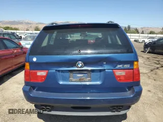 2000 BMW X5 with VIN WBAFB3341YLH02648, listed as a Copart auction lot 64767024 with 134,342 mi miles and Salvage Title. Bid and sale history available at carsss.com. Image 6.