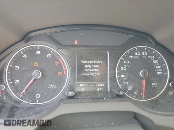 2016 Audi Q5 Premium Plus with VIN WA1L2AFP2GA137263, listed as a Copart auction lot 56501425 with 48,272 mi miles and Salvage title. Bid and sale history available at DreamBid. Image 9.