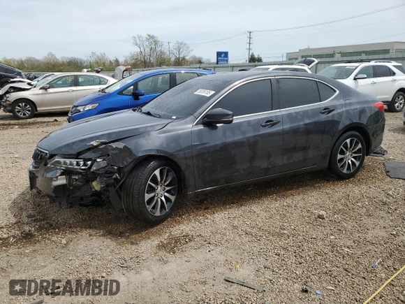 2015 Acura TLX z VIN 19UUB1F3XFA011272, wystawiony jako Copart lot #55036185 z przebiegiem 128 251 mil mil oraz Szkoda całkowita • Salvage title. Historia ofert i sprzedaży dostępna na DreamBid. Obrazek 1.