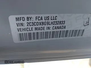2020 Dodge Charger SXT with VIN 2C3CDXBG9LH232833, listed as a IAAI auction lot 41812035 with 63,391 mi miles. Bid and sale history available at carsss.com. Image 9.