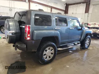 2007 Hummer H3 SUV with VIN 5GTDN13E678118560, listed as a Copart auction lot 74091454 with 196,504 mi miles and Non Repairable. Bid and sale history available at carsss.com. Image 3.