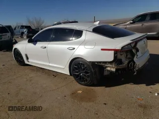 2018 Kia Stinger with VIN KNAE15LAXJ6030560, listed as a Copart auction lot 43964235 with 97,371 mi miles and Salvage Title. Bid and sale history available at DreamBid. Image 2.