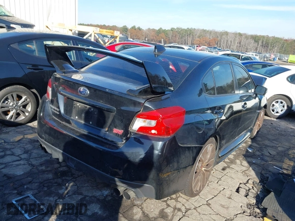2021 Subaru WRX STI Limited with VIN JF1VA2W65M9821998, listed as a IAAI auction lot 41119265 with 60,092 mi miles. Bid and sale history available at carsss.com. Image 4.