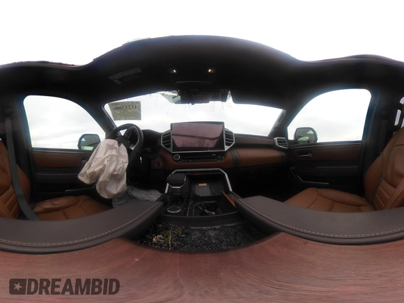 2024 Toyota Tundra 1794 Edition with VIN 5TFMA5DBXRX142402, listed as a IAAI auction lot 41253806 with 17,523 mi miles and . Bid and sale history available at DreamBid. Image 17.